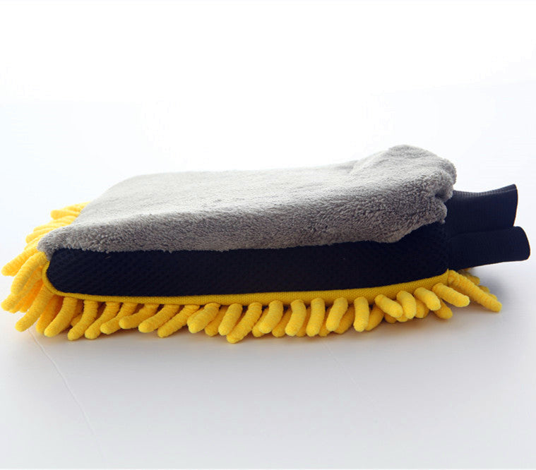 Gold Label Microfibre Chenille Noodle & Fleece Wash Mitt