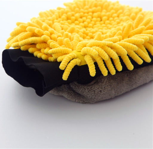 Gold Label Microfibre Chenille Noodle & Fleece Wash Mitt