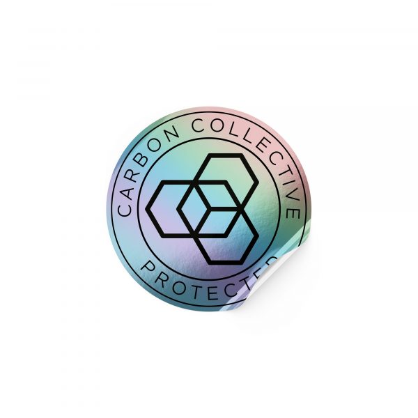 Carbon Collective Oil Slick Protected Seal Sticker