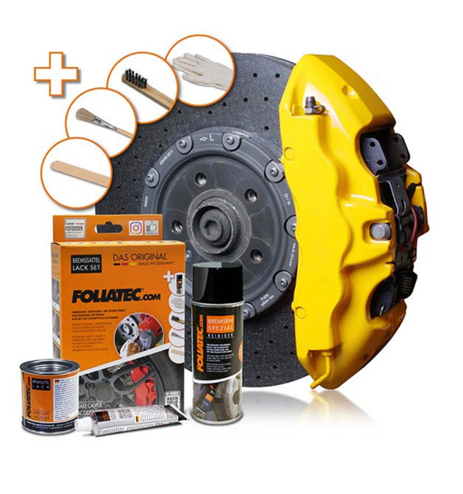 Foliatec Brake Calliper Painting Refurbishing Kit Yellow