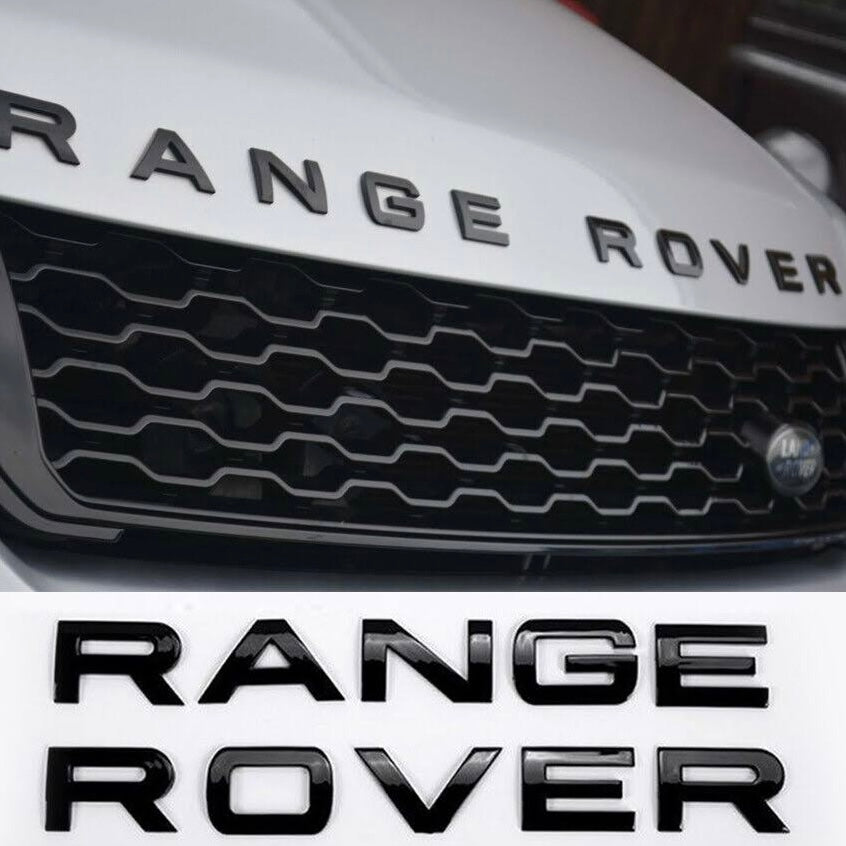 Black Range Rover Badge Set | Gold Label Car Care — Gold Label Car Care ...