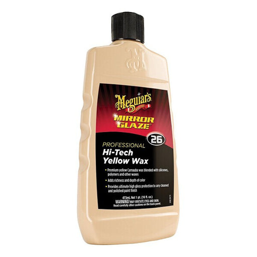 Meguiar’s Mirror Glaze 26 Professional Hi-Tech Yellow Wax Liquid 473ml